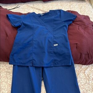 Grey's Anatomy Galaxy Royal Blue Scrub Set